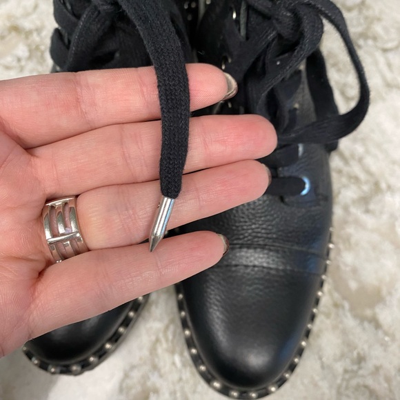 Sam Edelman women’s Jennifer Studded black Combat Boot size 6.5 leather - Picture 9 of 9